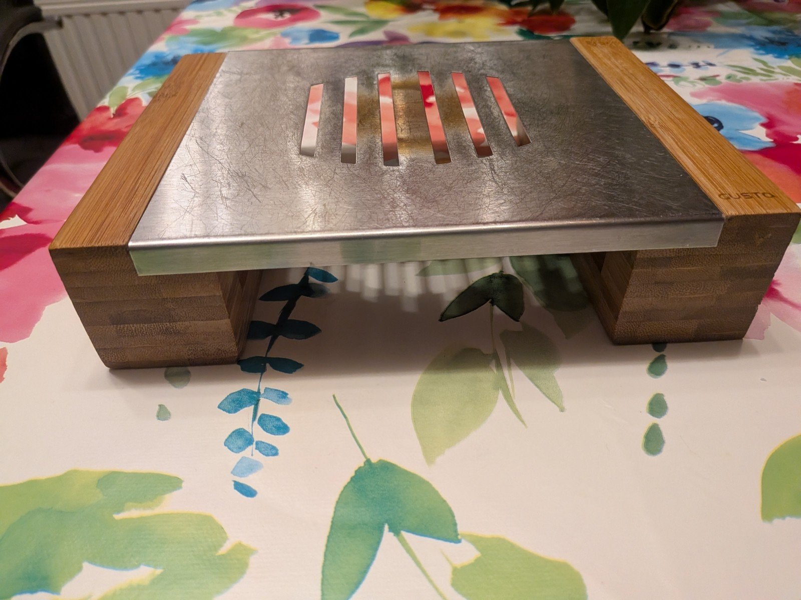 chauffe-plat Gusta, 2 pièces, 1 bougie chauffe-plat, Maison & Meubles, Enlèvement ou Envoi, Bois, Gusta