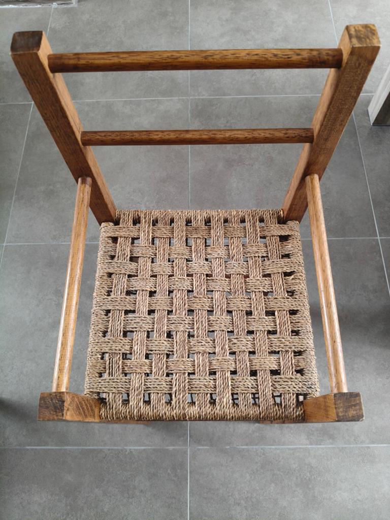 Rieten kinderstoel, Ophalen