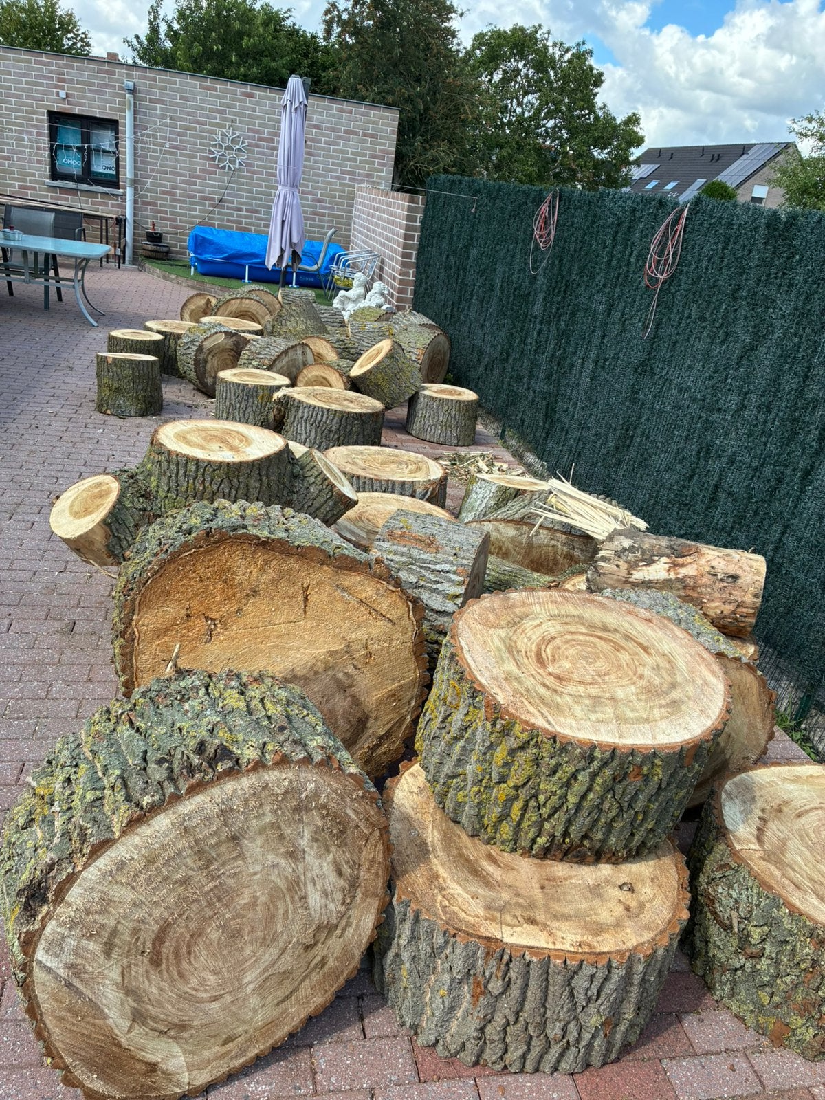Brandhout popelier, Tuin en Terras, Brandhout, Ophalen, Blokken