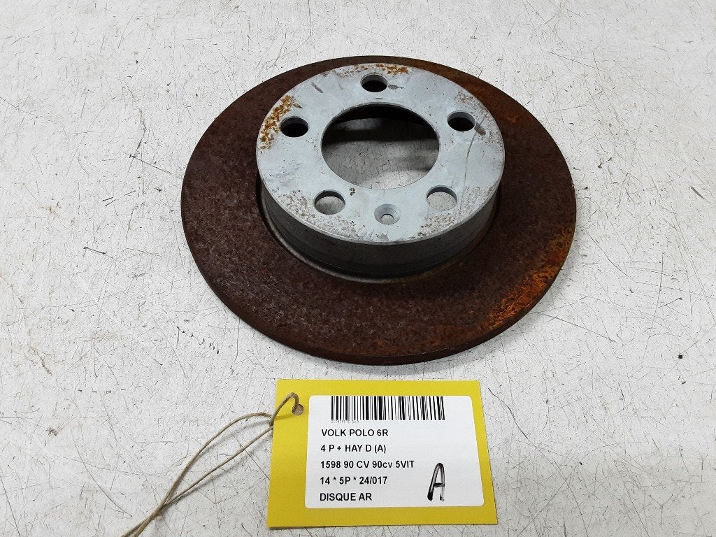 REMSCHIJF ACHTER Volkswagen Polo V (6R) (01-2009/05-2022), Gebruikt, Volkswagen, Volkswagen AG, Kundenbetreuung@volkswagen.de
