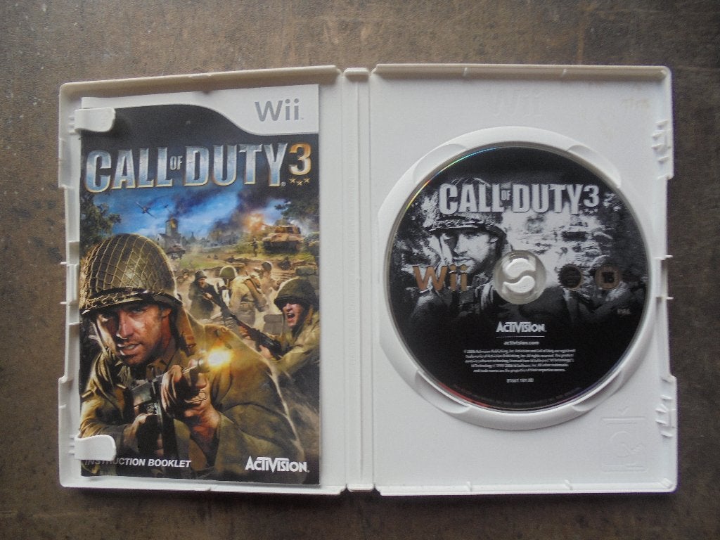 Call Of Duty 3 voor Wii (zie foto's), Games en Spelcomputers, Gebruikt, Shooter, 1 speler, Ophalen of Verzenden