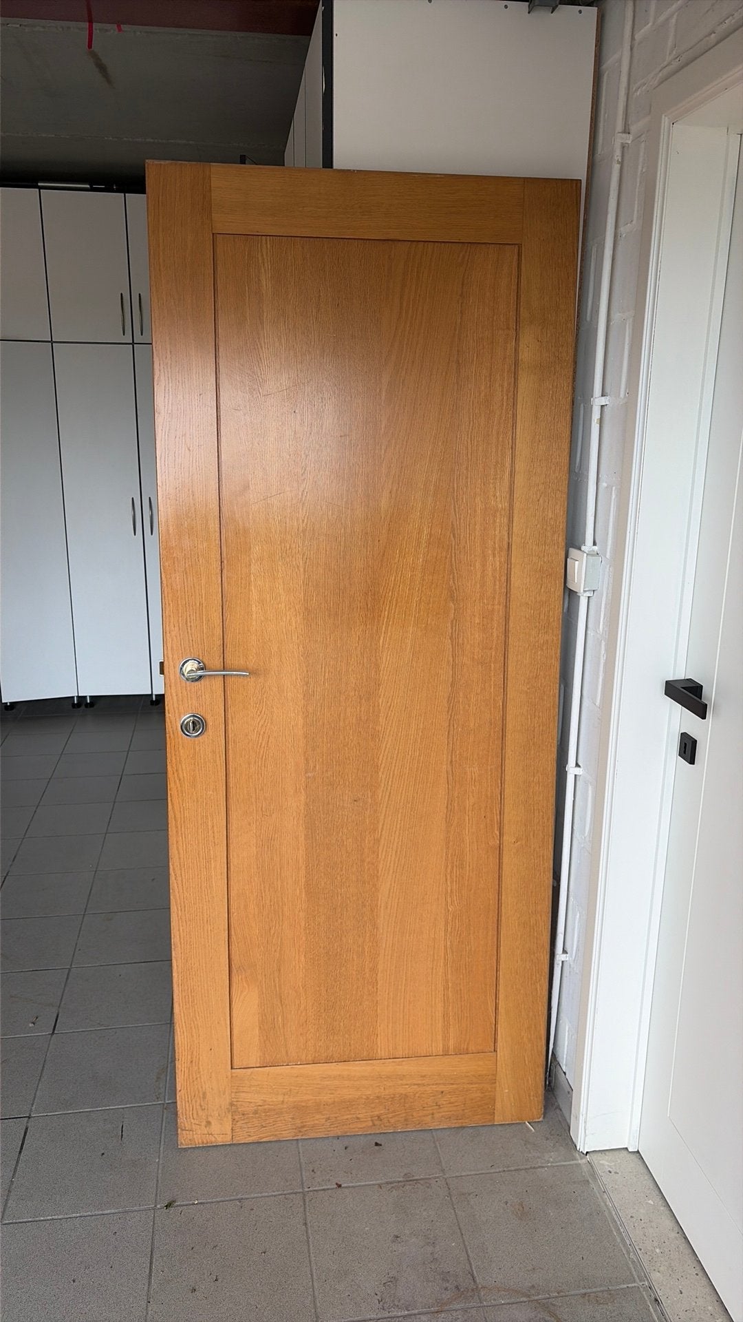 Eikenhouten binnendeur, Ophalen, 80 tot 100 cm, Binnendeur, 200 tot 215 cm