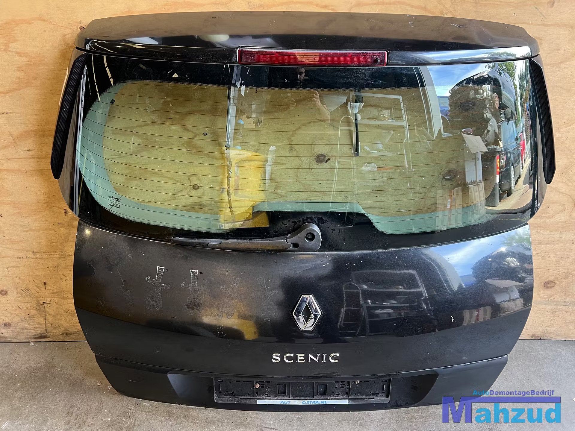 RENAULT SCENIC 2 Zwart achterklep 2004-2009, Renault Group, Renault, Utilisé, Porte