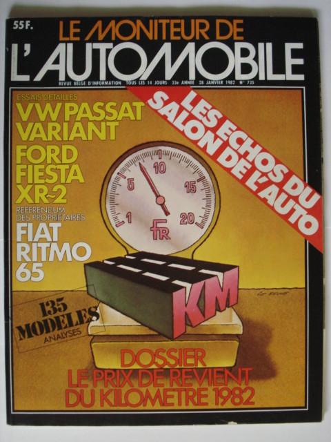 Le Moniteur de l'Automobile 735, Envoi, Comme neuf, Général
