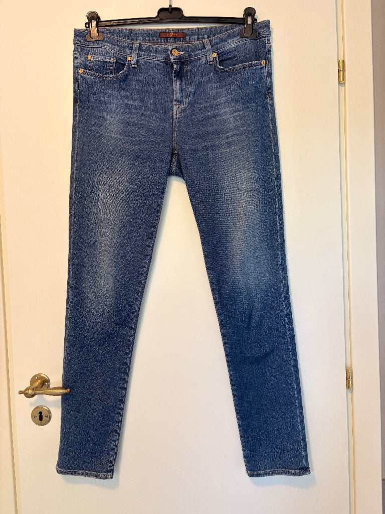 Jeansbroek van het merk 7For All Mankind, Kleding | Dames, W30 - W32 (confectie 38/40), Gedragen, 7 for all mankind, Verzenden