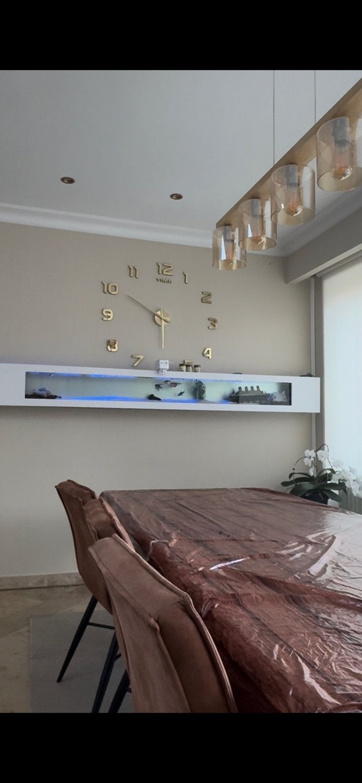 Aquarium mural au design unique (2,5 mètres de large !), Enlèvement, Decoratie
