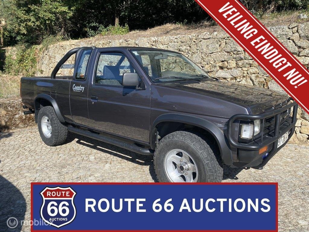 Nissan Pick-Up King Cab 4x4 Country | 1992 | Route 66 Auctio, Zwart, Bedrijf, Handgeschakeld, Overige carrosserie