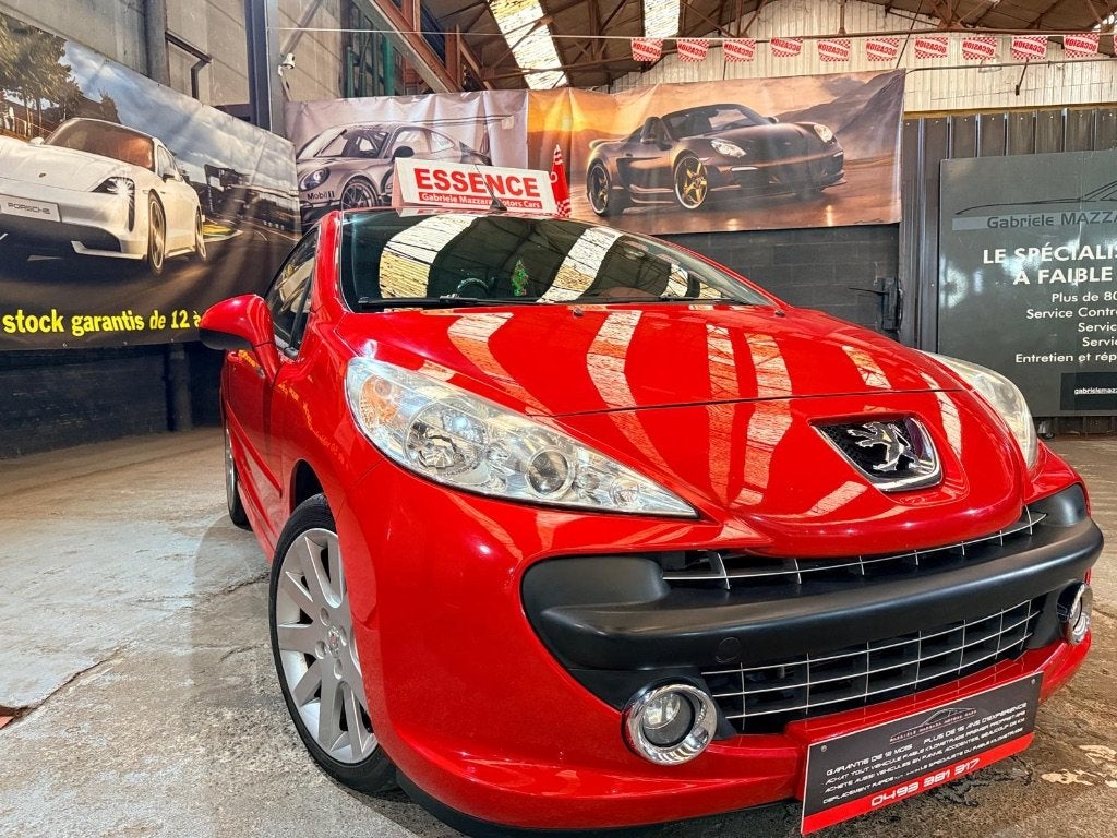 Peugeot 207cc 1.6i Airco Leder J.A., Auto's, Verwarmde buitenspiegels, Cabriolet, Leder, Handgeschakeld