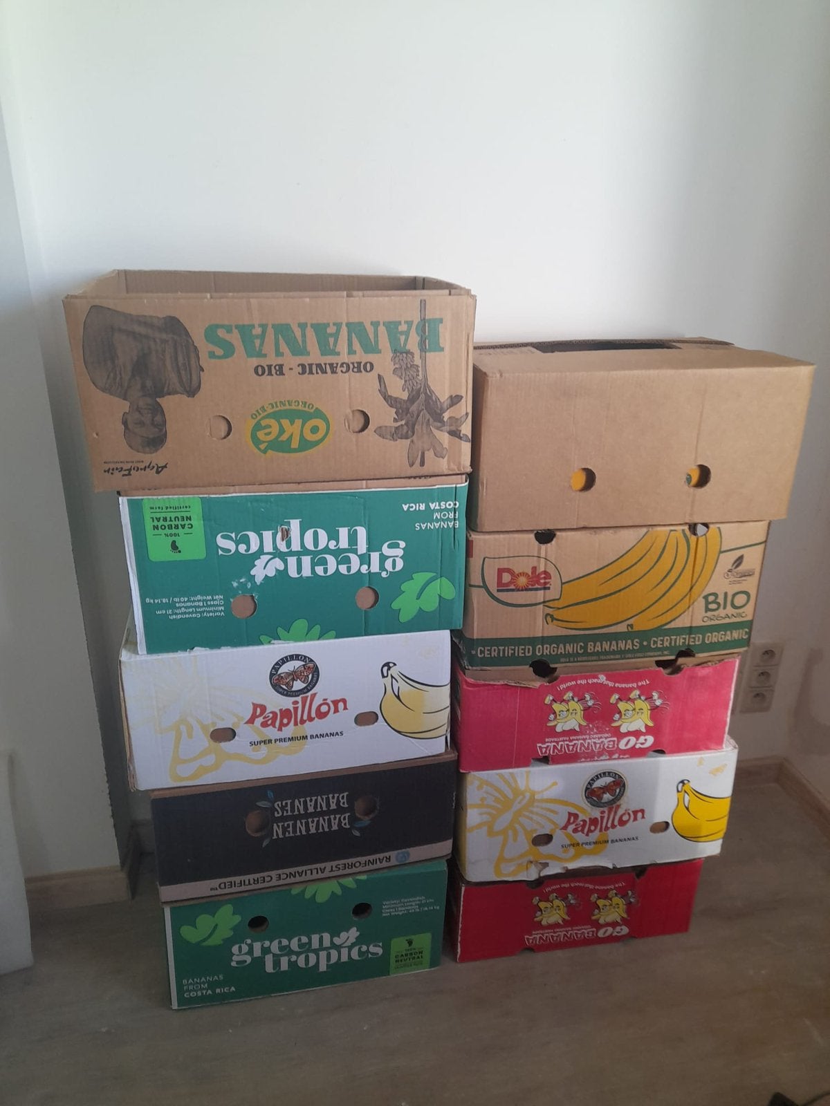 Caisses a bananes - déménagement, Enlèvement, Comme neuf