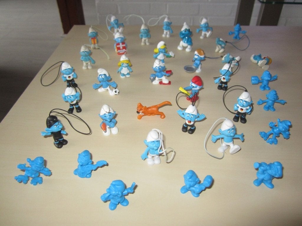 Lot de petits schtroumpfs - 10,00Eur, Verzamelen, Smurfen, Ophalen of Verzenden, Zo goed als nieuw, Verschillende Smurfen, Poppetje, Figuurtje of Knuffel