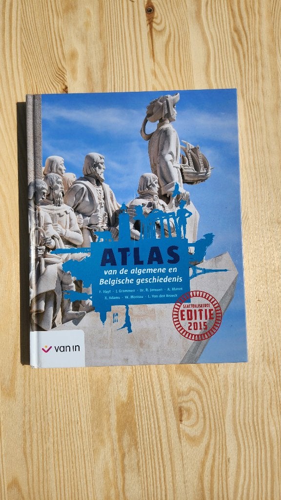 Atlas van de Algemene en Belgische geschiedenis (Ed. 2015), Histoire, Enlèvement ou Envoi, Van In, Utilisé