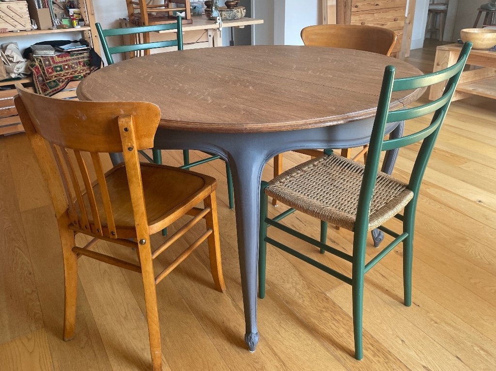 Table à manger ronde en bois, Maison & Meubles, Tables | Tables à manger, Quatre personnes, Rond, 100 à 150 cm, Enlèvement