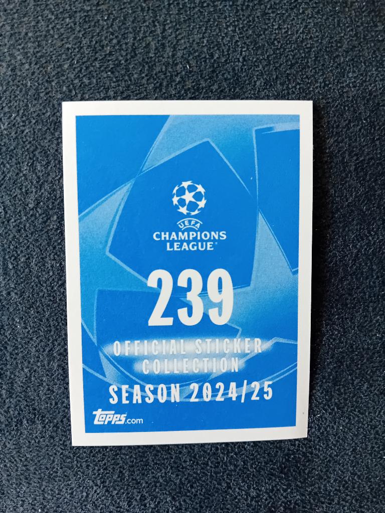 Sticker Topps 24/25 nr 239, Enlèvement ou Envoi, Neuf, Autocollant