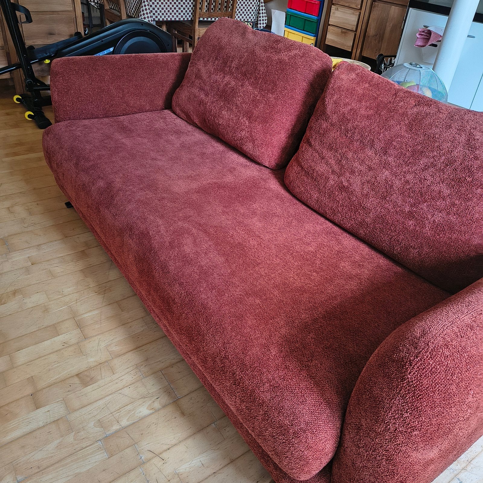 prachtige, zo goed als nieuwe 3,5 zetel, Maison & Meubles, Trois personnes, 100 à 125 cm, 200 à 250 cm, Comme neuf