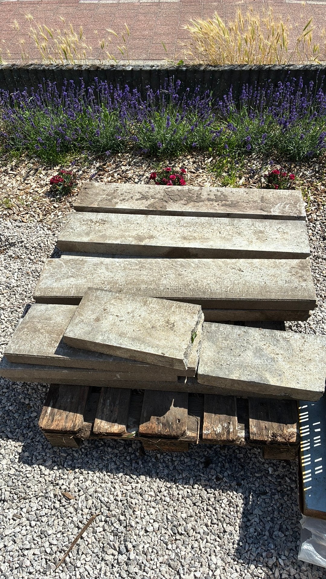 Gratis betonnen borduren, Ophalen, Gebruikt, 100 tot 200 cm, Minder dan 25 cm