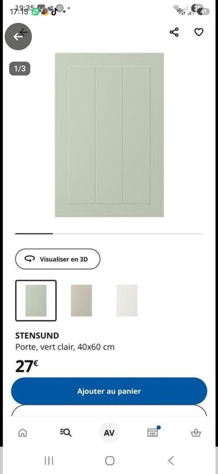 porte stensund 40/60, Maison & Meubles, Enlèvement