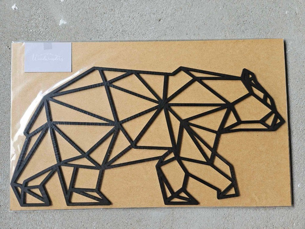 Wanddecoratie Beer, Ophalen, 26 cm, 50 cm, Modern