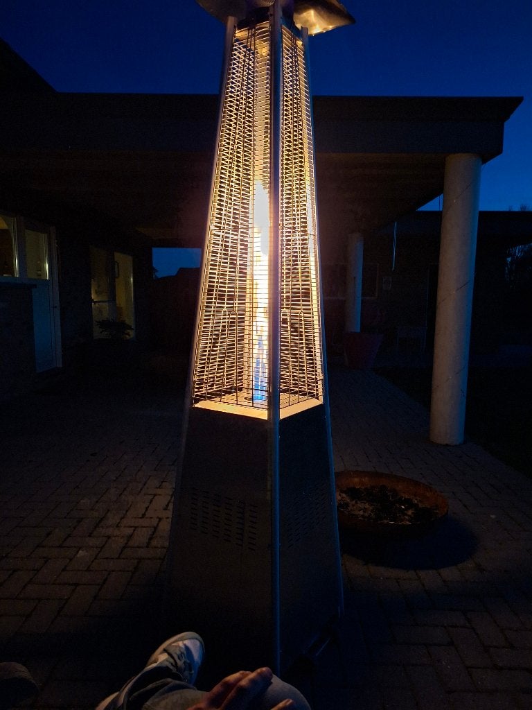 2 terras verwarmers, Ophalen, Gebruikt, Gas