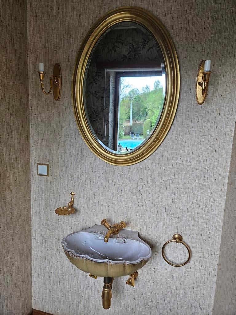Lavabo set retro verguld, Ophalen