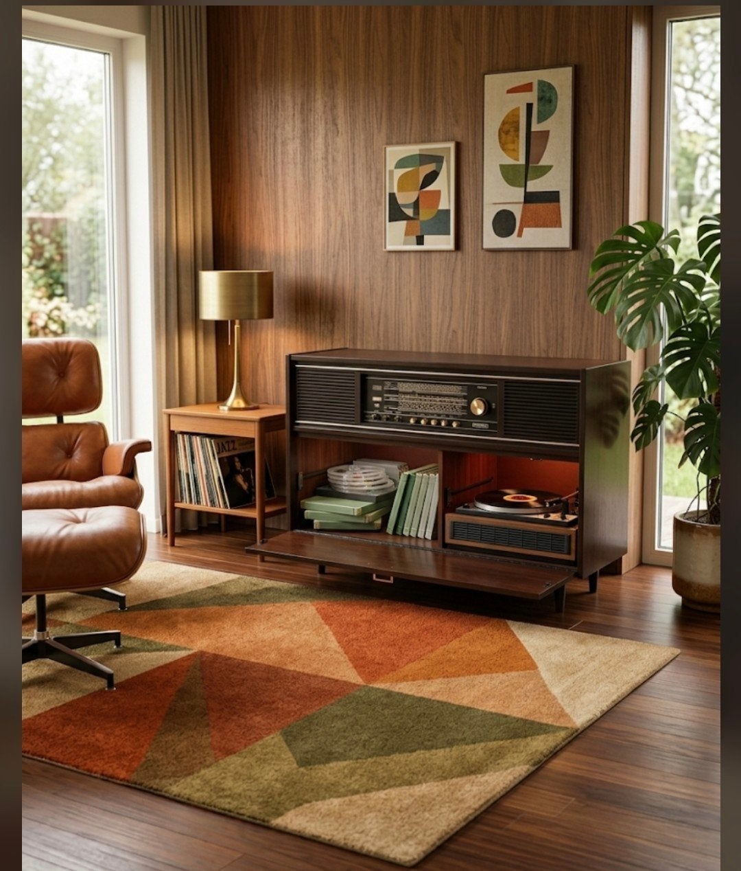 Radio/Audio meubel vintage GRUNDIG, Audio, Tv en Foto, Vintage Televisies, Ophalen