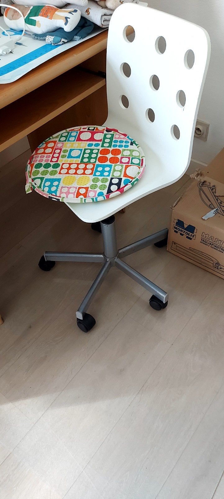 Kids bureaustoeltje met kussen, Ophalen of Verzenden