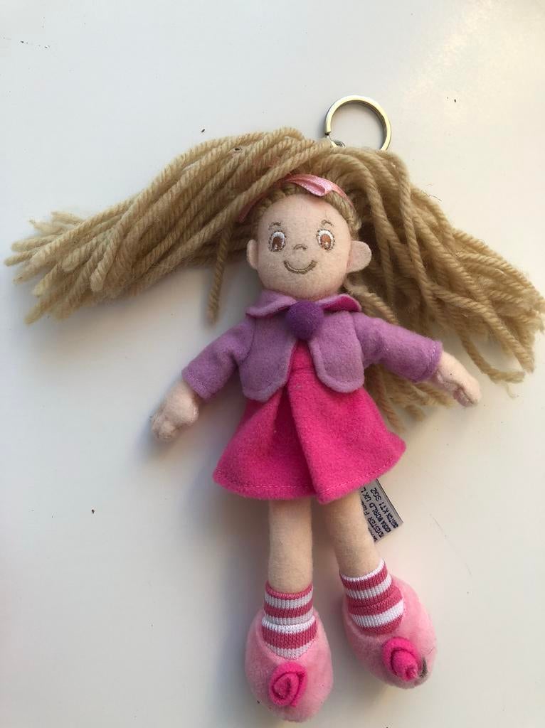 Sleutelhanger Kleine knuffel pop Aurora 16 cm, Ophalen of Verzenden, Zo goed als nieuw, Knuffel of Figuurtje