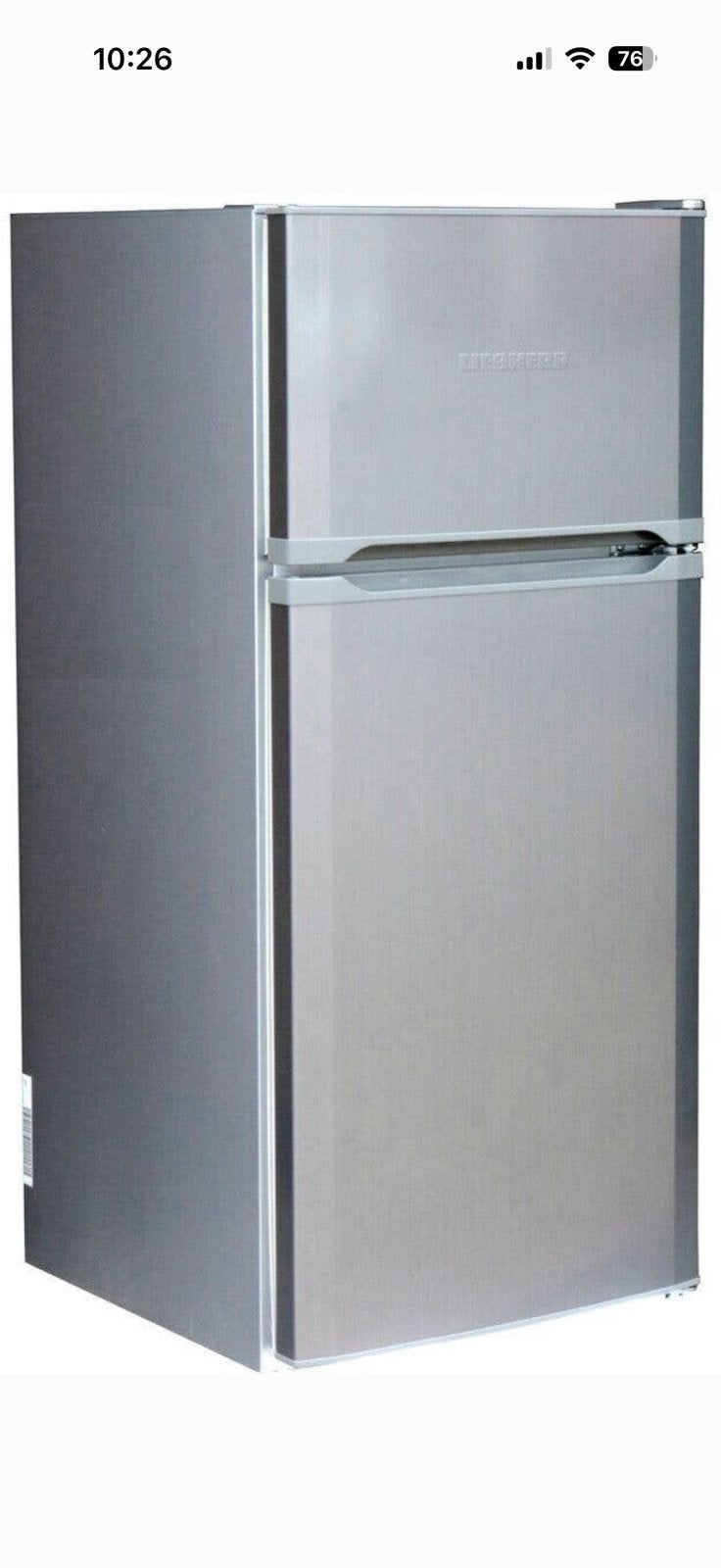 Réfrigérateur LIEBHERR avec freezer SmartFrost 2 portes inox, Electroménager, Enlèvement, Comme neuf