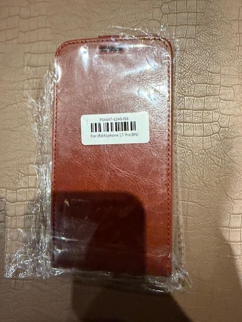iphone 17 pro hoesje flip flop bruin leder, Telecommunicatie, Ophalen of Verzenden, Nieuw, Hoesje of Tasje