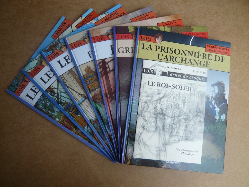 Bd LOÏS tomes 1 à 7 + carnet de croquis (EO ttbe) de MARTIN, Boeken, Gelezen, Complete serie of reeks, Ophalen of Verzenden, MARTIN / PÂQUES