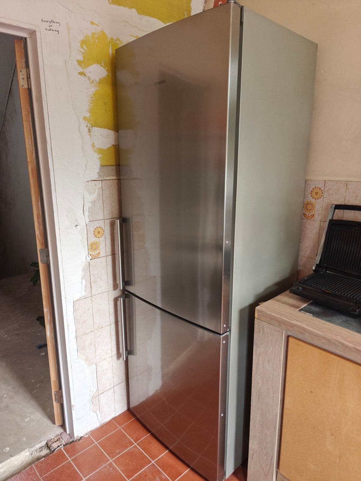 Siemens vriezer frigo combinatie brede versie, Ophalen