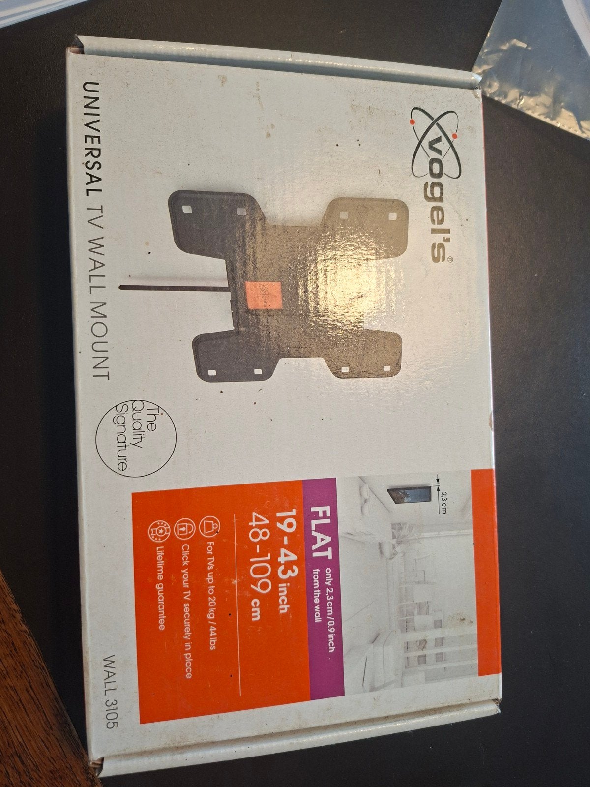 nieuwe tv beugel, Ophalen