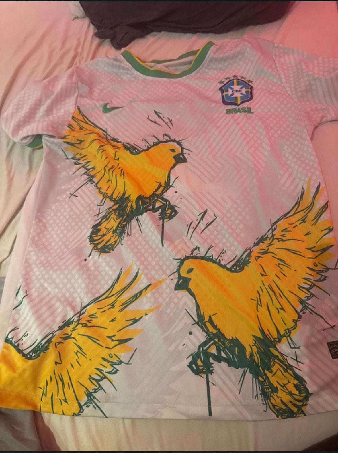Brasil shirt - maat m, Kleding | Heren, Ophalen of Verzenden, Zo goed als nieuw, Maat 48/50 (M), Wit