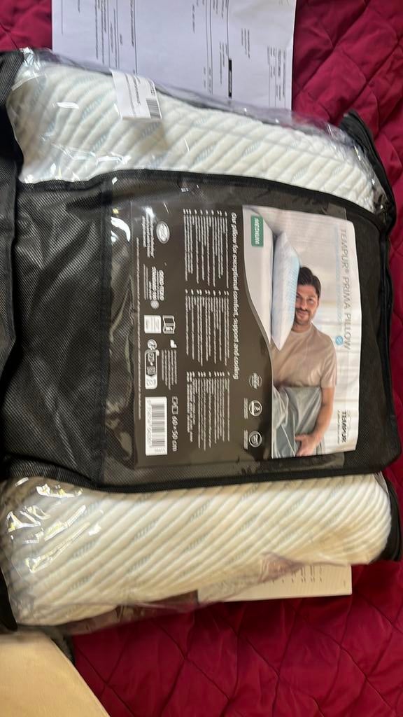 Tempur prima pillow nieuw, Huis en Inrichting, Slaapkamer | Beddengoed, Ophalen, Eenpersoons, Wit, Nieuw