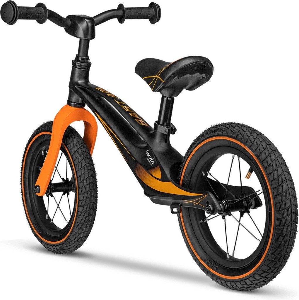 loopfiets oranje/zwart - Lionelo Bart Air, Enlèvement, Neuf, Vélo d'équilibre
