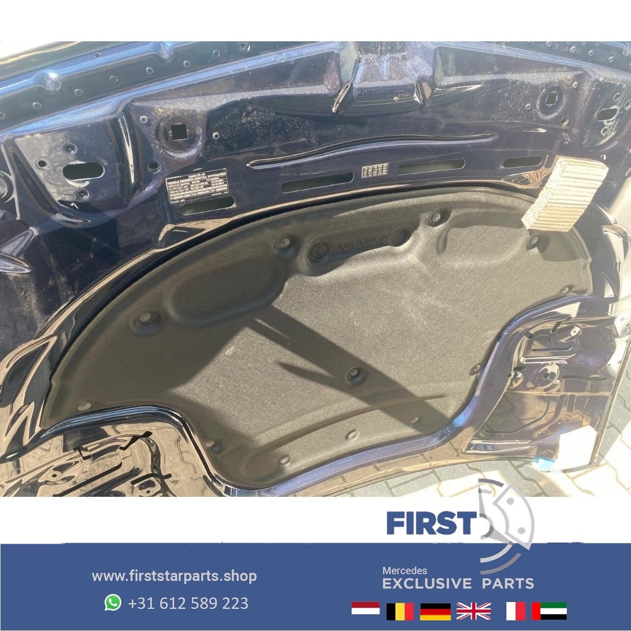 W218 CLS MOTORKAP ORIGINEEL Mercedes CLS KLASSE 2011-2018 C2, Gebruikt, -, Voor, Ophalen of Verzenden