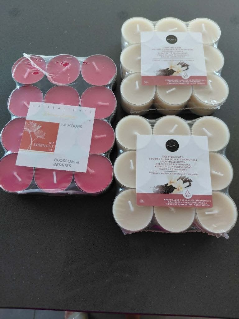 theelichten, Ophalen of Verzenden, Nieuw, Crème, Kaars