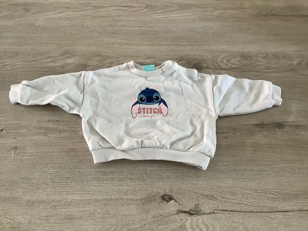 Disney Stitch baby sweater (Maat 74), Kinderen en Baby's, Disney, Gebruikt, Ophalen of Verzenden, Truitje of Vestje