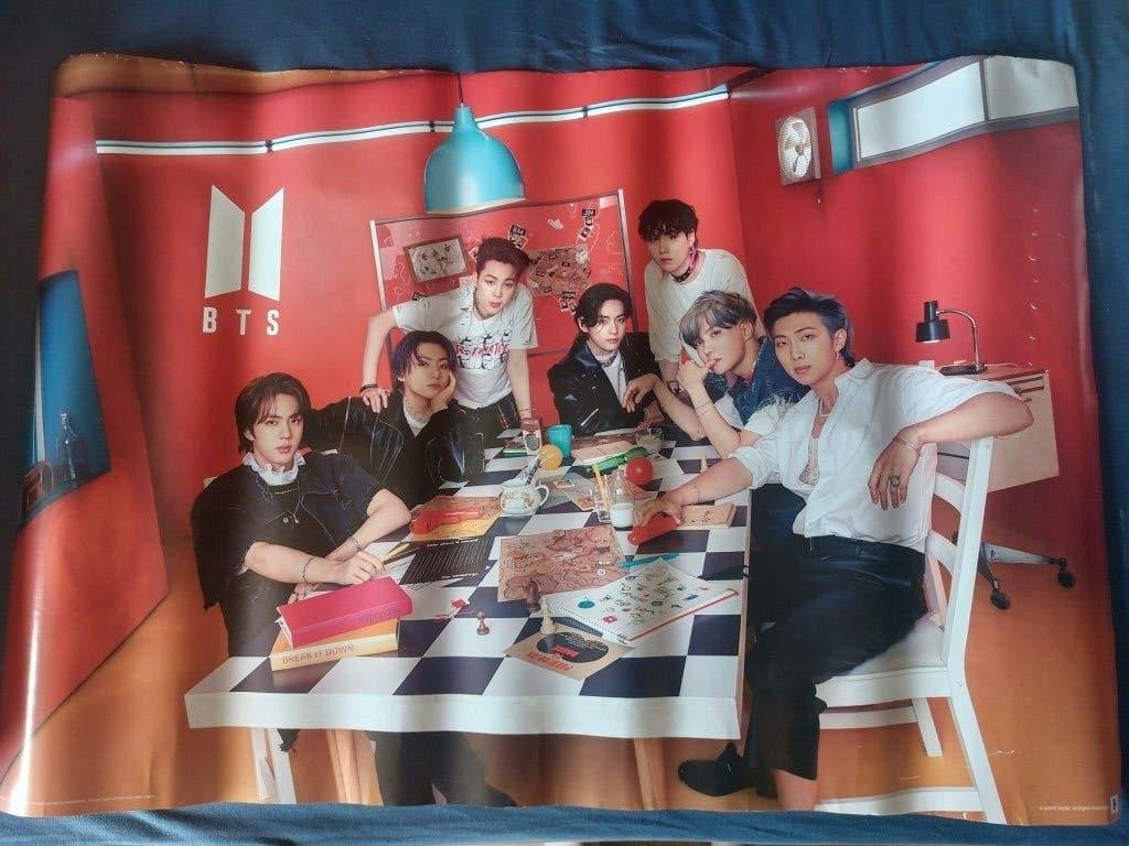 BTS POSTER, Collections, Musique, Artistes & Célébrités, Enlèvement, Utilisé, Affiche, Œuvre d'art ou Peinture