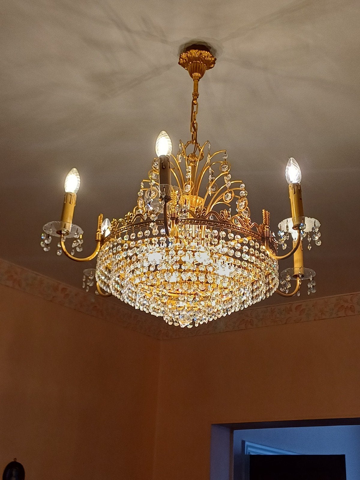 Lustre en cristal, Maison & Meubles, Lampes | Lustres, Enlèvement