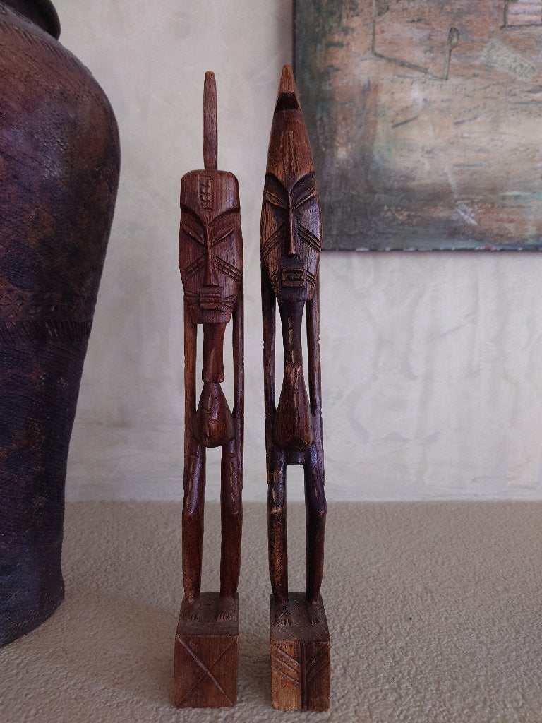 vintage Senufo beeldjes/Ivoorkust, Antiek en Kunst, Ophalen of Verzenden
