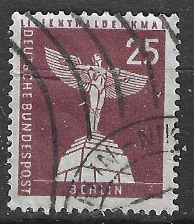 Duitsland Berlijn 1956/1963 - Yvert 132A - Lilienthal (ST), Verzenden, Gestempeld