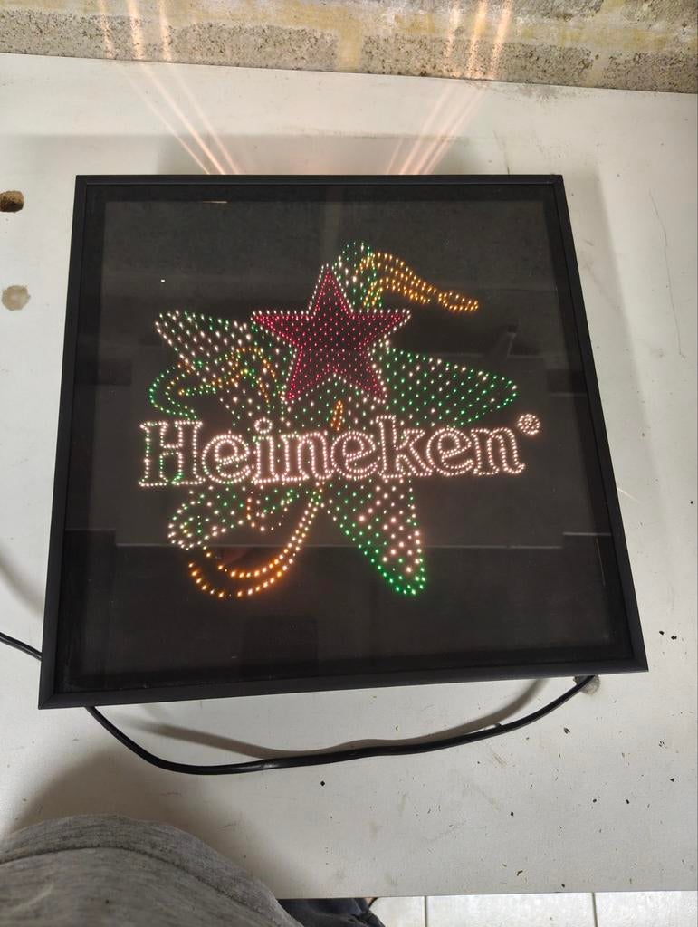 Te Koop: Verlichte Heineken LED Reclamebord, Enlèvement