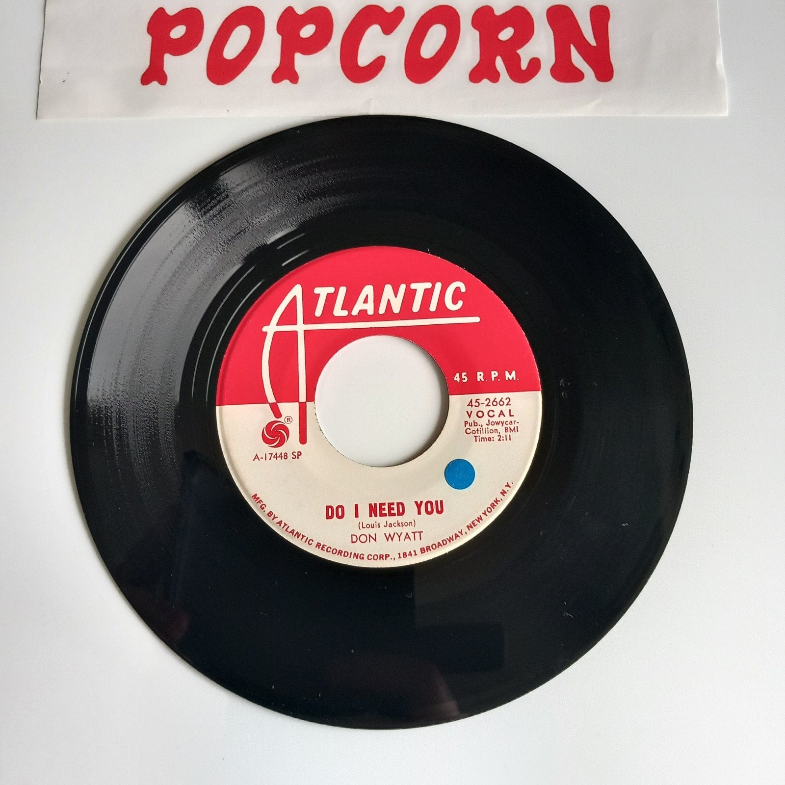 DON WYATT. DO I NEED YOU. RARE 1966 R&B USA 45T, Enlèvement ou Envoi, R&B