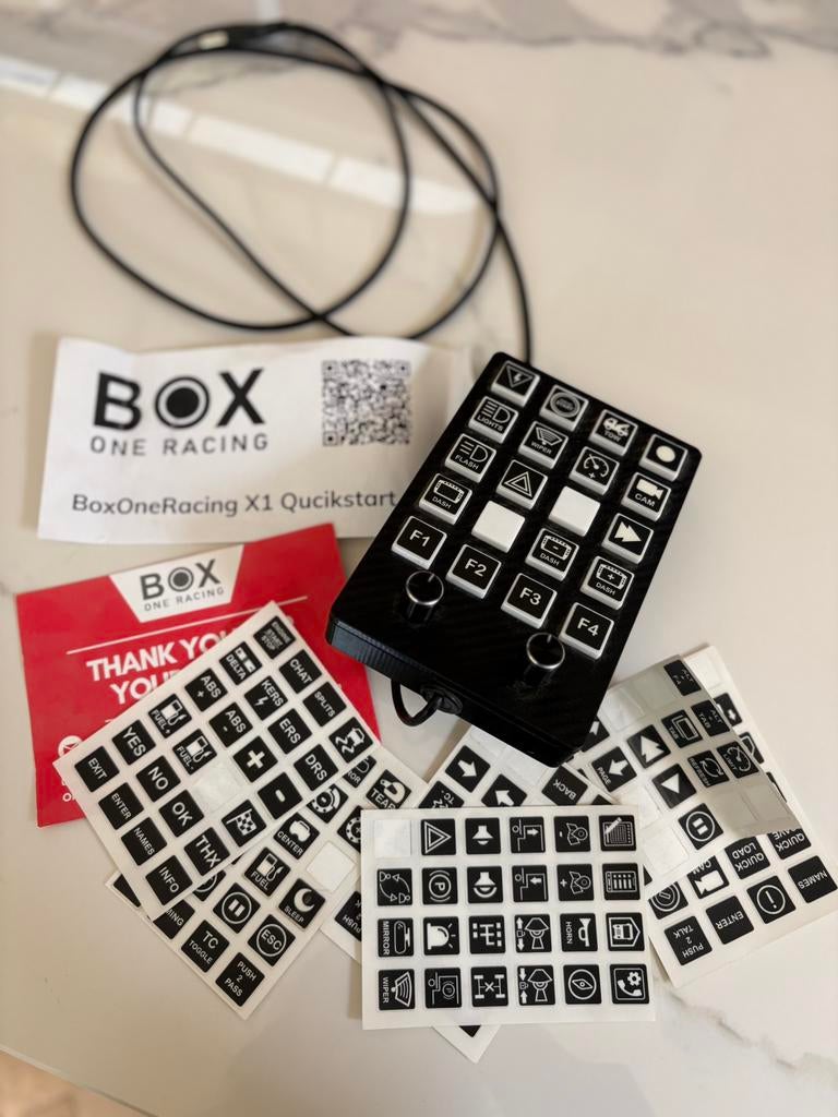 BoxOneRacing BOR X1 buttonbox sim racing simulator, Enlèvement, Comme neuf