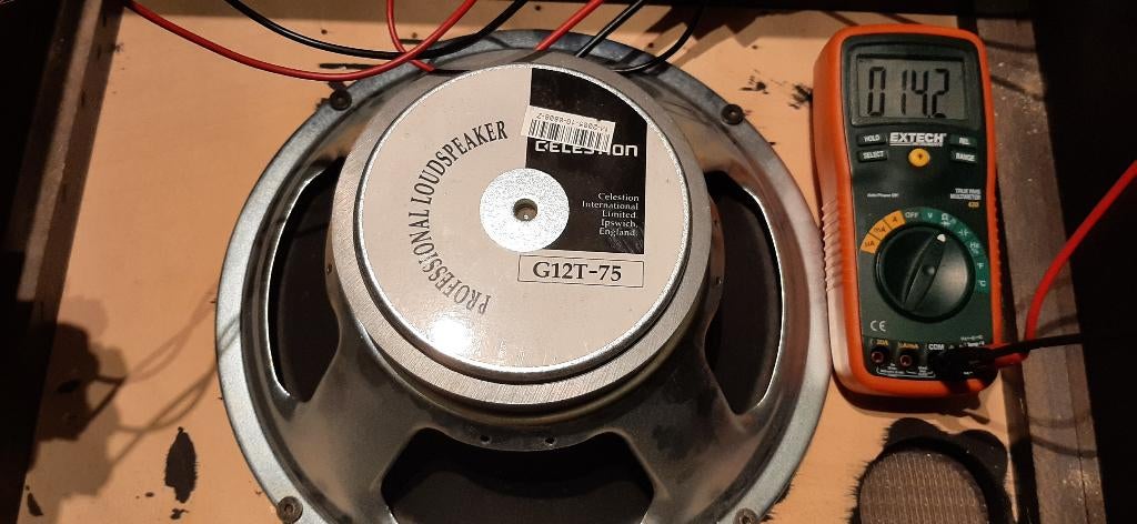 Baffle Hugues & Kettner AC112 - Celestion G12T75., Enlèvement, Utilisé, Guitare, 50 à 100 watts