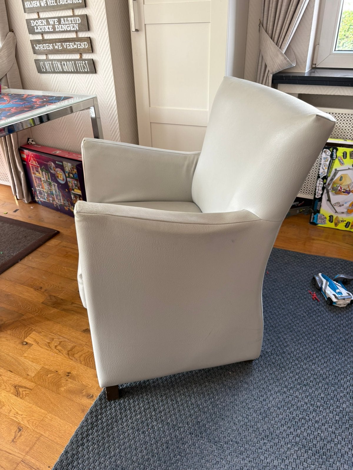 8 lederen stoelen / zetels in mooie staat, Huis en Inrichting, Fauteuils, Ophalen, Gebruikt