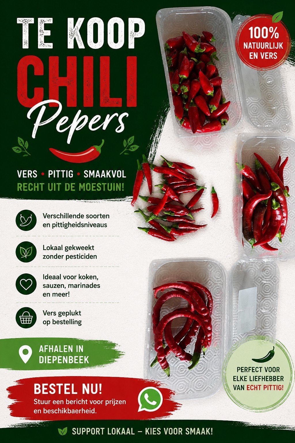 piments, Enlèvement
