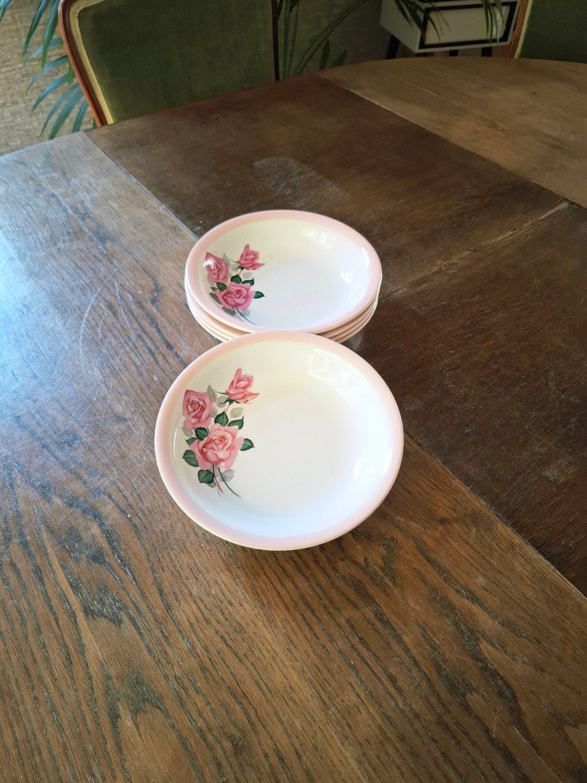 Vintage soepborden Boch reeks Pigalle - set van 6, Ophalen of Verzenden