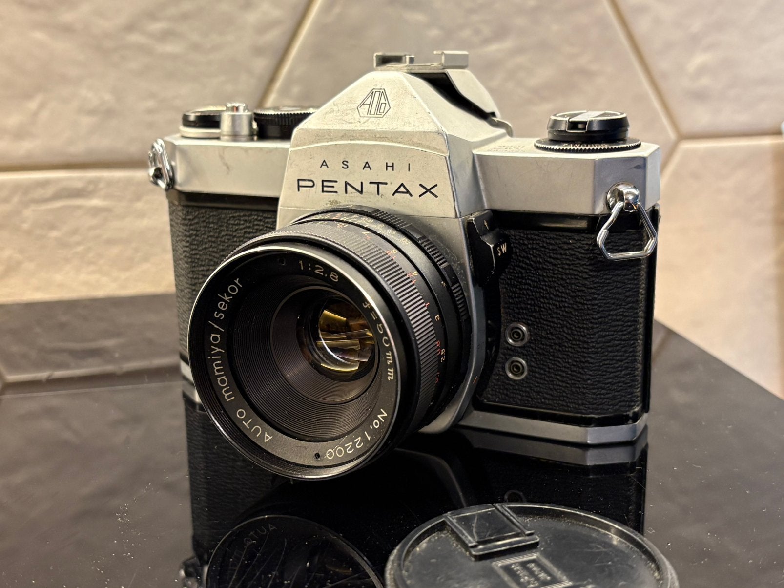 Pentax K1000 analoge spiegelreflexcamera (In mooie staat), Audio, Tv en Foto, Ophalen of Verzenden, Zo goed als nieuw, Pentax