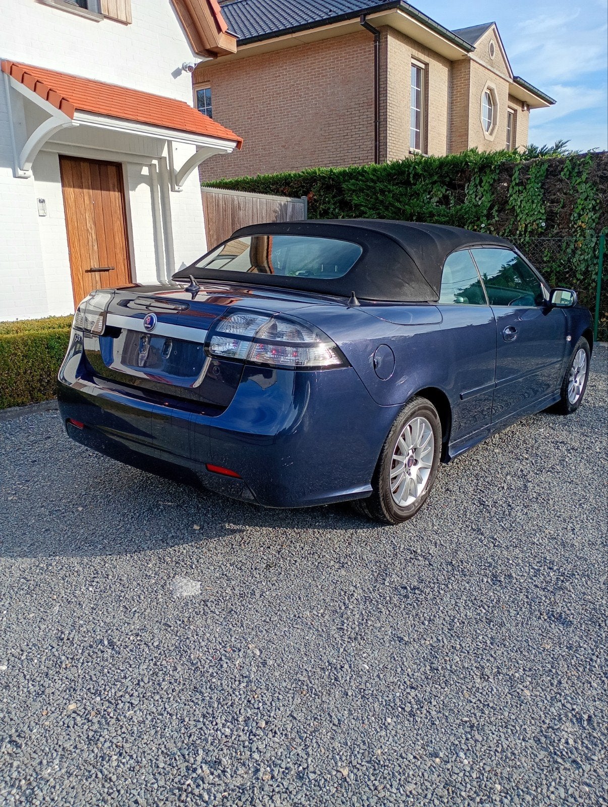 Saab 9-3 TDI cabrio, Autos, Cuir, Achat, Cabriolet, Noir